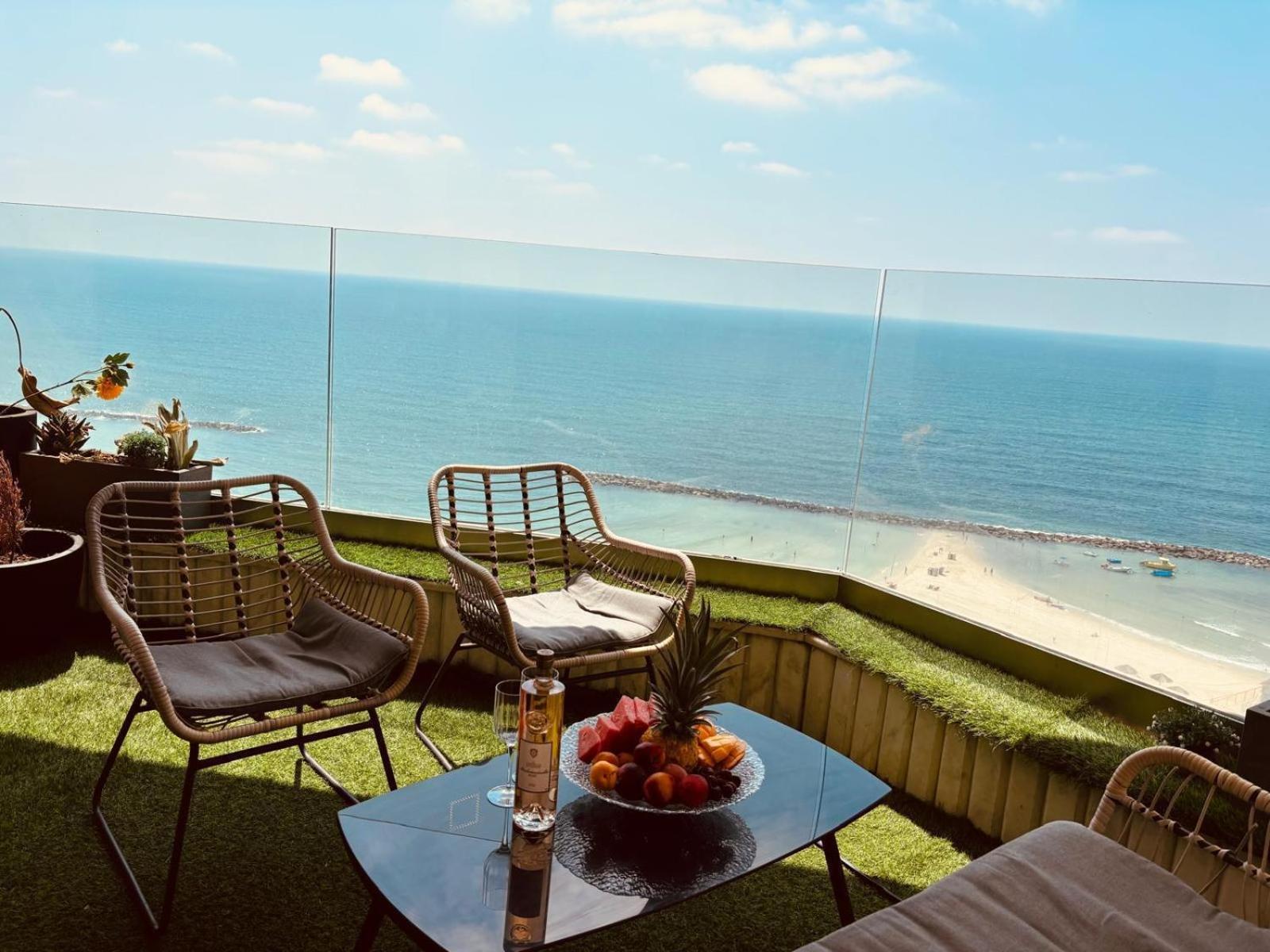 Sea-Front Apartment Netanya Exterior foto